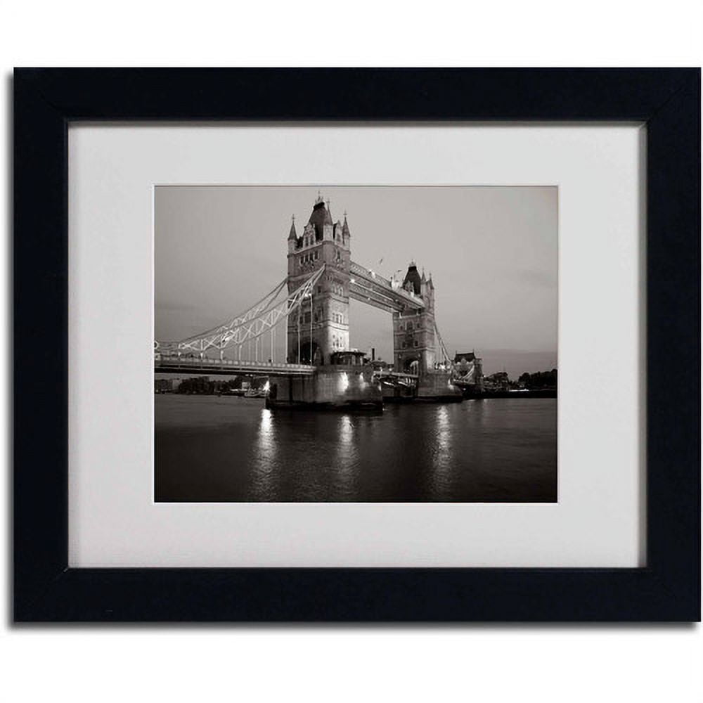 Trademark Fine Art "Tower Bridge I" Framed Canvas Art by Chris Bliss