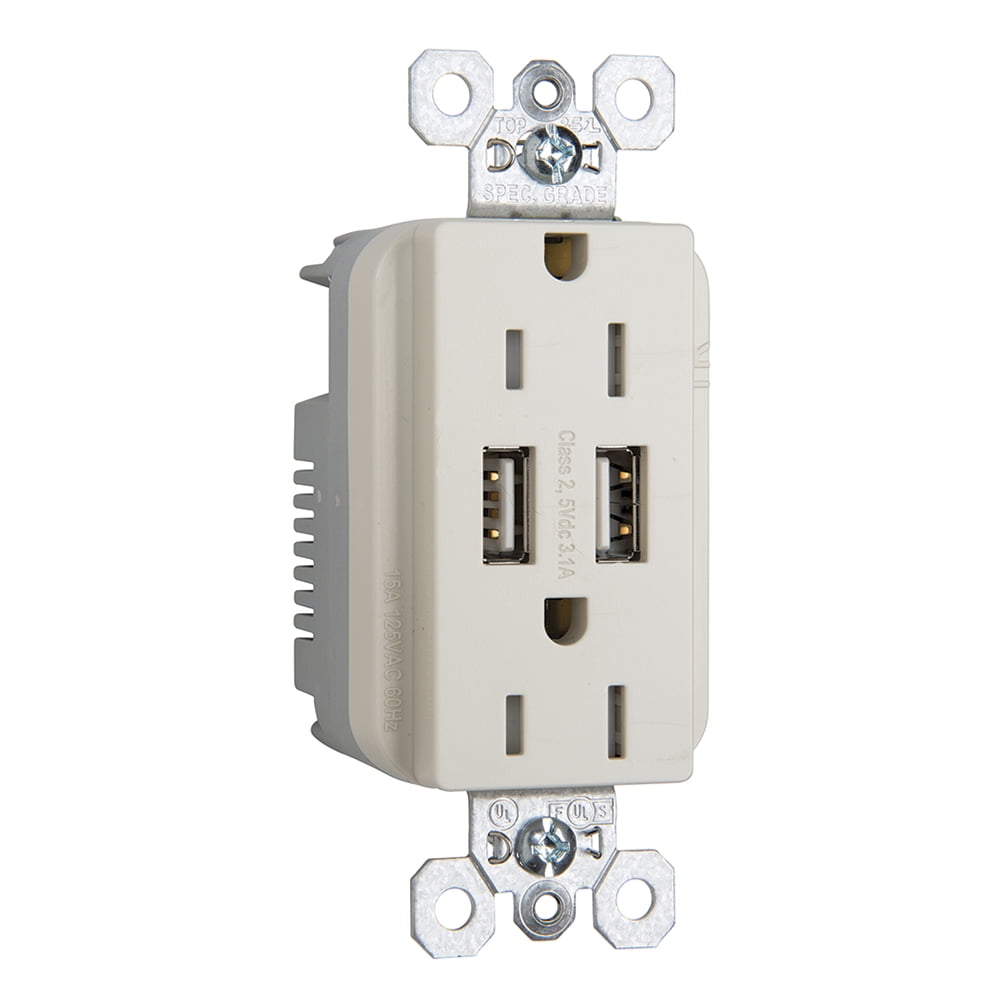 New P&S Brown COMMERCIAL Single Outlet Receptacle NEMA 6-20R 20A 250V 5851 Boxed 