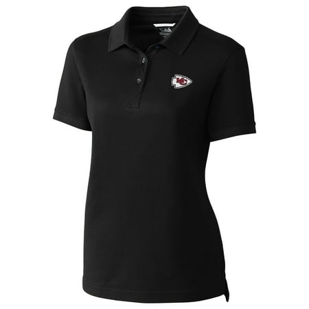 Women s Cutter & Buck Black Kansas City Chiefs Advantage Polo