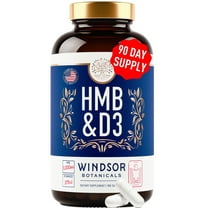 Windsor Botanicals HMB and Vitamin D3 for Strength & Recovery - 180 Caps