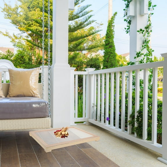 WHAMVOX Wooden Drying Rack for Herbs with Fine Mesh Prevents Falling Stackable Design for Home Use Khaki 7.5x5.5 Inches