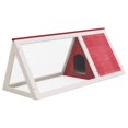 thumbnail image 3 of vidaXL Cage pour Lapin en Bois Rouge, 3 of 5