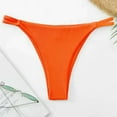 thumbnail image 4 of vigerkar Women Cheeky Bikini Bottoms Wave Swimsuit Swim Briefs Bathing Basic Suit Bottom Orange, L, 4 of 8