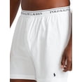 thumbnail image 2 of Polo Ralph Lauren Mens 3-Pk. Classic Knit Cotton Boxers (XLarge, White), 2 of 5