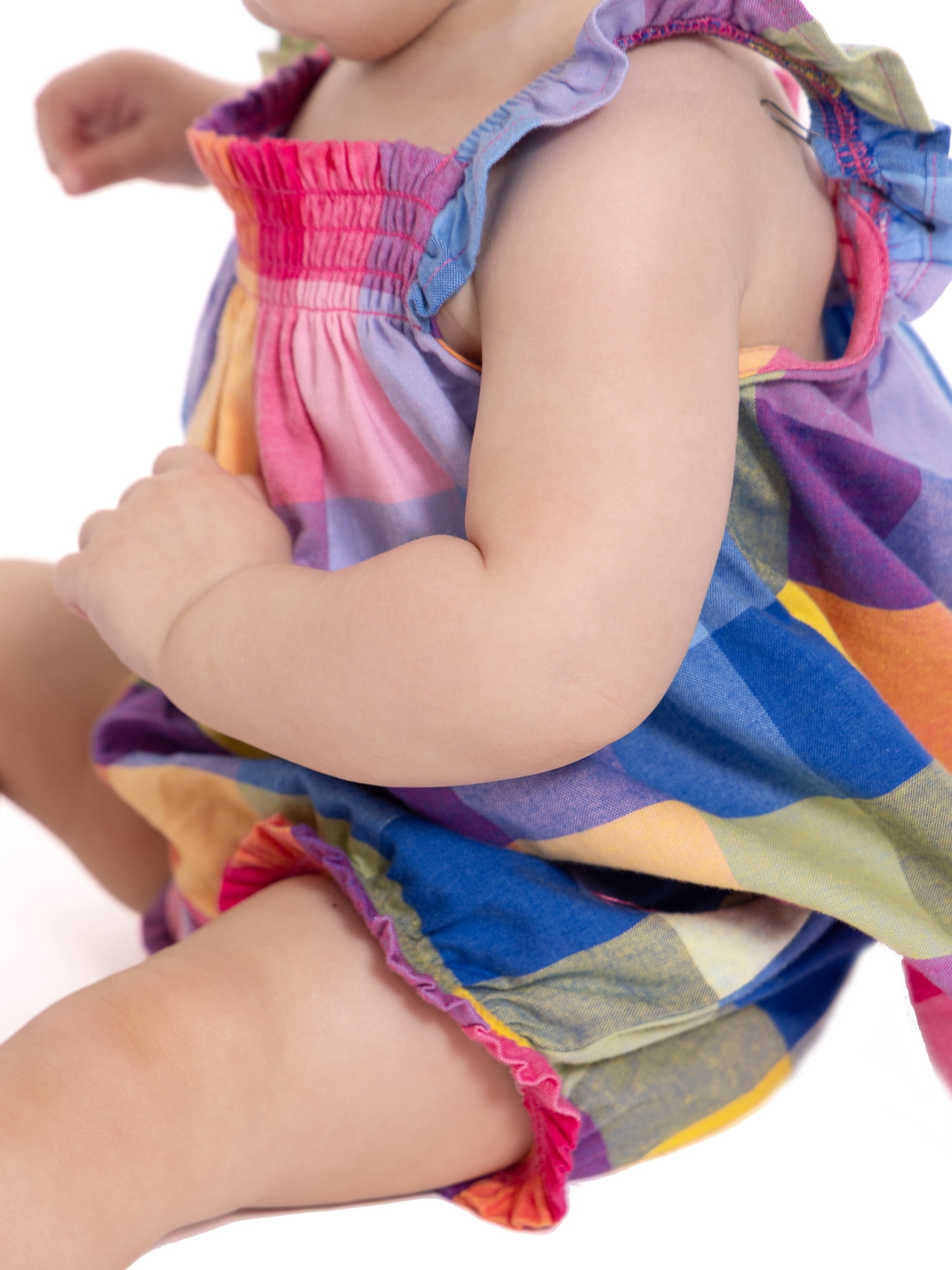 Wonder Nation Baby Girls Plaid Tank Top and Matching Shorts Set, 2-Piece, Sizes 0/3M-24M