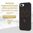 thumbnail image 2 of Case Yard Wooden Case for iPhone-8-Plus Soft TPU Silicone cover Slim Fit Shockproof Wood Protective Phone Cover for Girls Boys Men and Women Supports Wireless Charging Siberian Husky Design, 2 of 7