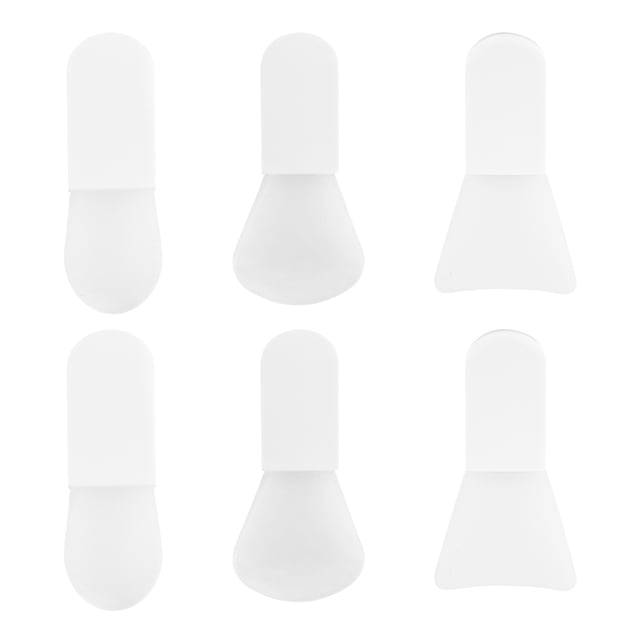 MasteelfCA 6Pcs Mini Facial Mask Brushes Short Handle Mudpack Brushes for Facial Cleansing