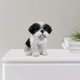 thumbnail image 3 of Estatua de perro, artesanía de resina, obra de arte de mesa, estatuilla, escultura, decoración de tienda Blanco negro, 3 of 9