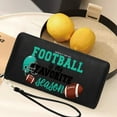 thumbnail image 5 of GEEAD Card Holder Wallet for Women Zipper Lady Credit Card Case Wallet HELMET STEELERS FOOTBALL Valentine's Day, Mother's Day, Birthday Gifts Soft Texture, 5 of 10