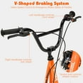 thumbnail image 6 of Gymax Kick Scooter Carbon Steel Frame W/12'' Air Filled Wheel Youth Kids Orange, 6 of 10