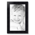 thumbnail image 2 of ArtToFrames 12" x 20" Satin Black Reverse Step Picture Frame, 12x20 inch Black Wood Poster Frame (WOM-1419), 2 of 7