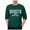 Dark Green, variant on Men's Fleece Lined Crew Neck Hoodless Sweatshirt Street Casual Fashion Place Name Letter Print(M,Light Blue)