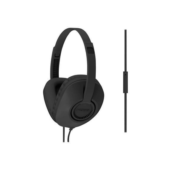 Koss UR23i - Headphones with mic - full size - wired - 3.5 mm jack - black
