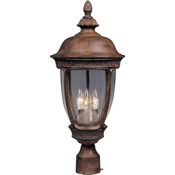 Maxim Knob Hill DC Three Light 22-Inch Outdoor Post Light - Sienna - 3460CDSE