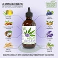 thumbnail image 4 of Natural Therapy Body Oil with Hemp & Lavender - Dry Skin Moisturizer and Hydrating Massage Oil - Increase Skin Elasticity and Provide Anti-Aging Support for Face and Body (4 fl.oz), 4 of 10