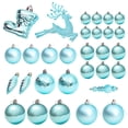 thumbnail image 1 of tssuouriy 30pcs ABS Christmas Tree Jewelry Set Tree With Elegant Baubles Convenient And Practical Easy lake blue 1Set, 1 of 6