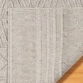 thumbnail image 5 of Malini Lana Silver Gray Bohemian Geometric High-Low Area Rug, 6x9, 5 of 6