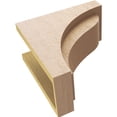thumbnail image 6 of 6"W x 12"D x 12"H Classic Helena Rough Cedar Woodgrain TimberThane Corbel, Primed Tan, 6 of 6