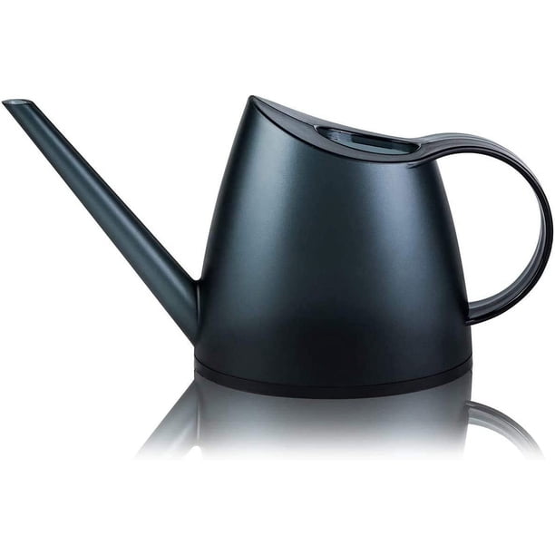 Regadera de interior para plantas de bonsái de casa, flores de jardín, pico largo, 1,2 L, pequeña, moderna, translúcida $ regadera para plantas de bonsái de casa, flores de jardín, pico largo,