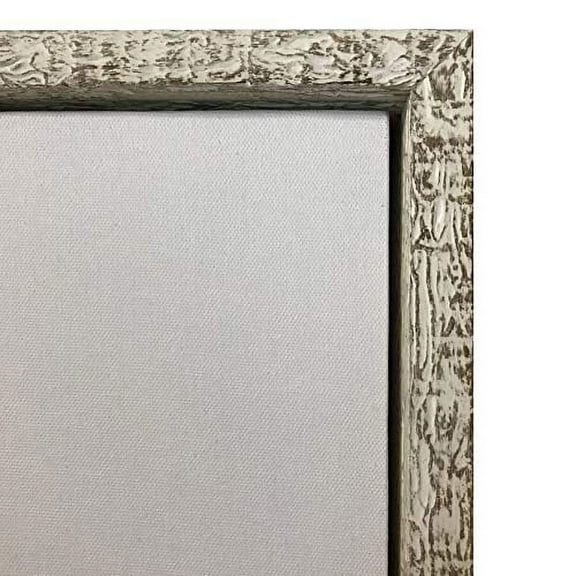 Rustic White Floater Frame for 1.5" deep Canvas, (Multiple Sizes) (12x16")