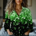 thumbnail image 2 of Shirts For Women Cotton Shirt Printed Fashion Button Down Shirts Casual Tops Long Sleeve Blouse Womens Tops, 2 of 5
