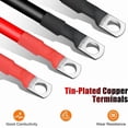 thumbnail image 3 of 12PCS 4 AWG Battery Cables,30CM Marine Battery Inverter Cables Set, with 3/8In Tinned Copper Lugs,for Automotive Solar, 3 of 6