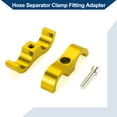 thumbnail image 6 of Unique Bargains Hose Separator Clamp Fitting Adapter/ Pipe Tube Line Separator Clamp Tooling AN10 20mm 4pcs Gold Tone, 6 of 6
