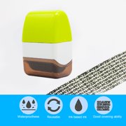 Identity Protection Roller Pen | Confidential Document Ink Stamp | Erase Personal Data | Portable Privacy Guard | 656ft Coverage | ABS | Blue Pink Yellow Green | 1 Pack