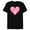 Black, variant on Hero Icons Valentine's Day Heart - Short Sleeve Blended T-Shirt for Adults - Customized-Purple
