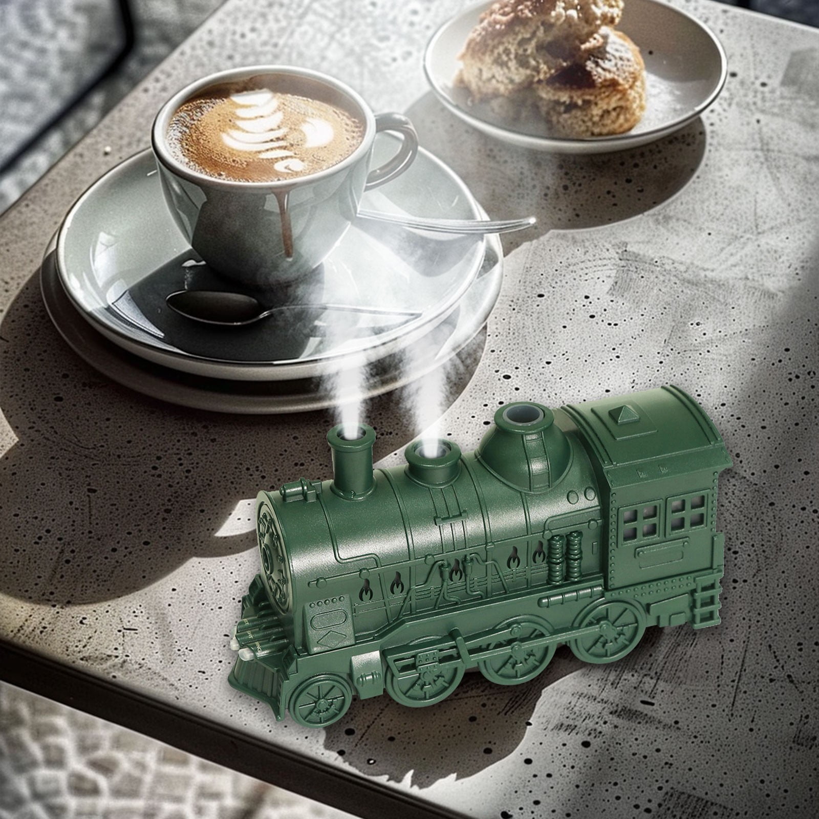 Bdday Humidifier Large Room Train Coil Humidifier with Remote Control Coil Aromatherapy Home Bedroom Essential Oil Aromatherapy Machine Humidifier for Car