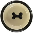 thumbnail image 2 of PetRageous Designs, City Pets 6" Pet Bowl, Bones, 2 of 2