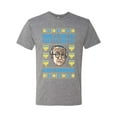 thumbnail image 2 of Wild Bobby, Have a Pretty Pretty Pretty Good Hanukkah Curb Larry, Hanukkah, Men Premium Tri Blend Tee, Premium Heather, Large, 2 of 4