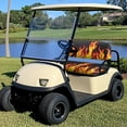 thumbnail image 4 of Pzuqiu Fire Flame Design Golf Seat Covers Comprehensive, for Outdoor Vehicle, Golf Cart Polyester Seat Cover, Compatible with Club Car Precedent Golf Carts, 4 of 9
