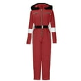 thumbnail image 6 of guisaled One Piece Snowsuit Women Onesie Ski Suit Outdoor Sports Waterproof Windproof Snow Suit Fur Collar Warm Insulated Ski Jumpsuit Coat, 6 of 8