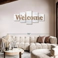 thumbnail image 2 of Elephant Stock Farmhouse Welcome Wall Sign Wall Art - Horizontal Multi Panel Canvas - Living Room Wall Decor - Wall Signs Multi Panel - Brown And Gray Decor By Beth Grove - 74" x 34", 2 of 7
