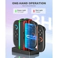 thumbnail image 3 of Daenfyy Switch Controller Charger for Nintendo Switch 2, Charging Dock for Joy-Pads with Charging Indicator, Dock Station for Joy Cons with USB Type-C Charging Cable, 3 of 8