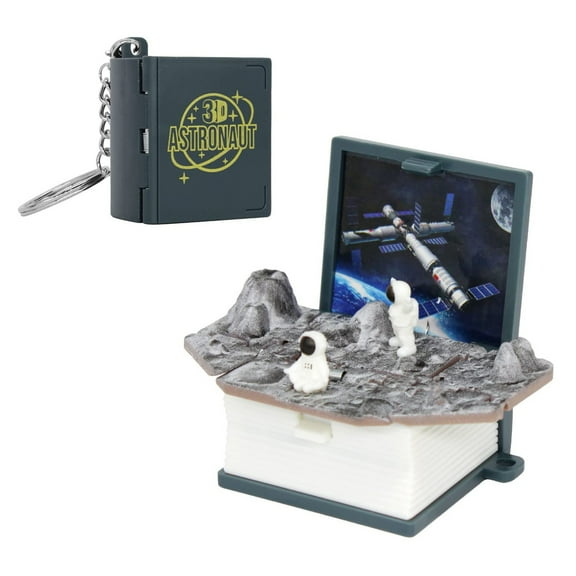 3D Folding Book Space Bomb Explosion Book Idyllic Key Chain Bomb Book Toy Decompression Bag Pendant Gifts For Kids Adults