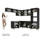 thumbnail image 5 of Madesa Gabinete de Cocina Integral Completa de Esquinero 472 cm Reims Negro 01, 5 of 8