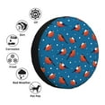 thumbnail image 4 of Naloa Bullfinches PVC Leather Spare Tire Wheel Cover Spare Tire Cover, for Car Truck SUV Camper Trailer Universal Fit(14-17in)-17 inch, 4 of 6