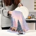 thumbnail image 6 of Kitchen Towel 28x18 Inches x6，Plate Towel, Decorative Towel, Napkin, Tea Towel Tea Towels For Kitchen Dish Cloths & Dish Towels Beautiful Christmas Street, 6 of 7