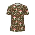 thumbnail image 5 of Wukai Mushrooms and Autumn Print Men's Short-Sleeved Mesh T-Shirt,Quick-Dry Short Sleeve Workout T-Shirt-5X-Large, 5 of 8