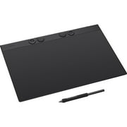 جهاز لوحي للرسم الكبير Wacom PTK870K0A Intuos Pro مع قلم Wacom Pro 3، أسود