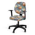 thumbnail image 3 of FUIALDOLG Thanksgiving Office Chair Cover with Pumpkin Goose Decoration , Set of 2 Anti Dust Decorative Covers for Computer Boss Armchair, 3 of 8