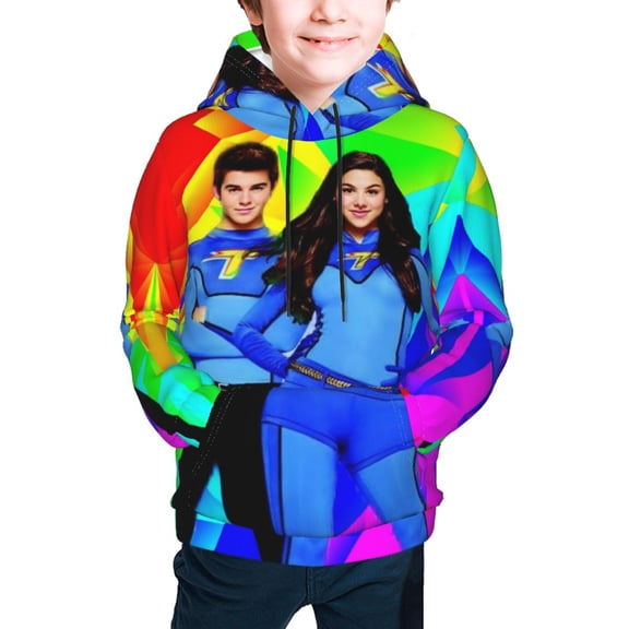 Youth Cartoon Hoodie Fashion Long Sleeve Kids Pullover Coat Casual Hoody Hooded Sweatshirts for Boys Girls