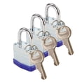 thumbnail image 1 of Candados SEPOX Trinity Acero Laminado Resistente para Exteriores Paquete de 3, 1 of 9