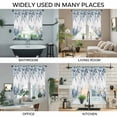 thumbnail image 3 of Blue Eucalyptus Coastal Swag Curtains for Kitchen/Bedroom/Living Room, Beach Starfish Shell Nautical Scalloped Curtains 63 Inch Long, Window Swag Topper Curtains Valances 2 Panels Set 36"x63", 3 of 8
