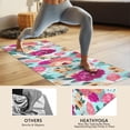 thumbnail image 4 of Pioneer Flower Floral Print Pattern Hot Yoga Mat Towel Non Slip for Hot Yoga - Quick-Drying Yoga Mat Cover with 4 Corner Pockets with Travel Bag - Hot Yoga Towel Non Slip 70"x26", 4 of 6