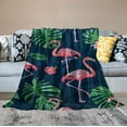 thumbnail image 2 of ONETECH  Flamingo Sherpa Blanket Comfort Warm Throw Blanket for Kids Boy Couch Bed Sofa, 2 of 6