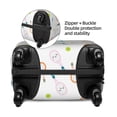 thumbnail image 4 of Balery Luggage Cover Cute Tennis Rackets Print Suitcase Covers for Luggage Elastic Washable Suitcase Protector Fits 18-32 Inch Luggage-X-Large, 4 of 9