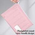 thumbnail image 4 of Qiopertar A4 Zipper File Bag, Large Capacity Waterproof Document Organizer for Office, Plastic Storage Folder for Business Card Receipts, 4 of 6